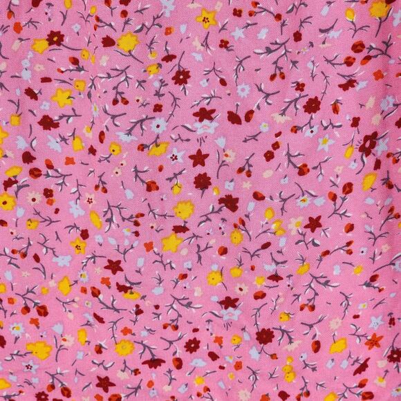 Levis Ruffle Dress L Kids Girl Cold Shoulder Floral Pink Tiered Midi 12-13yr NEW - Picture 11 of 12